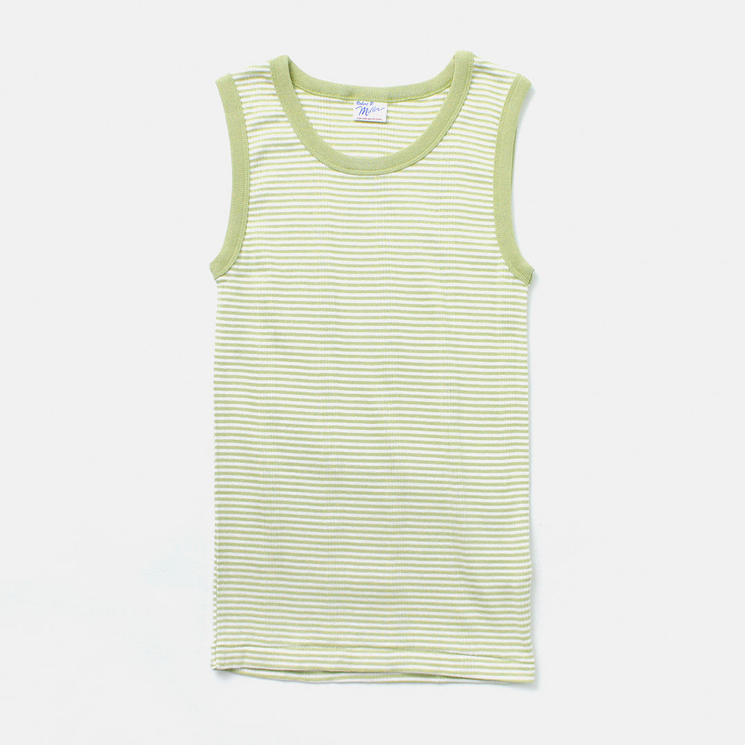 ROBERT P.MILLER（ロバートピーミラー） パネルリブ タンクトップ / ノースリーブ レディース インナー 綿 コットン ボーダー Prib Tanktop