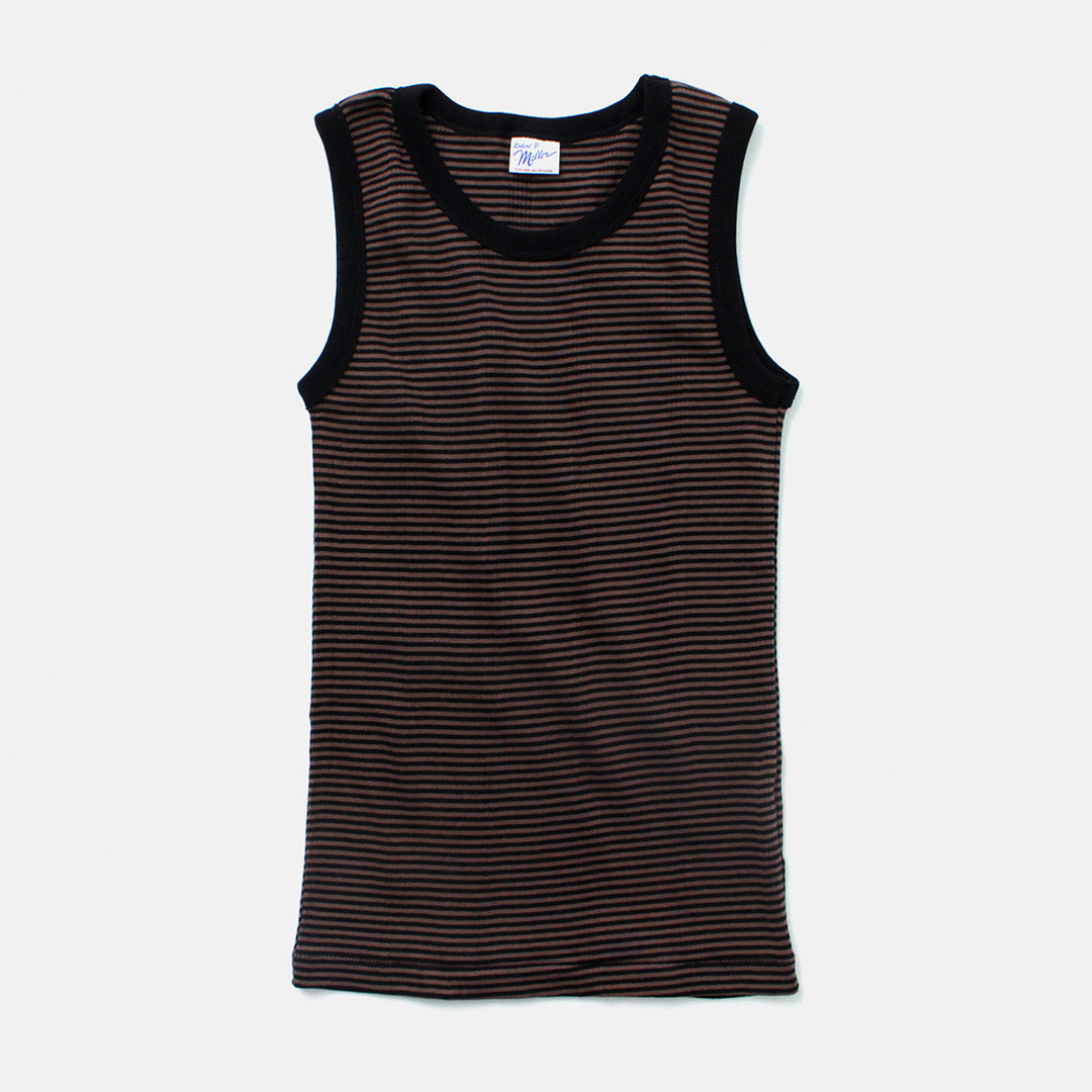 ROBERT P.MILLER（ロバートピーミラー） パネルリブ タンクトップ / ノースリーブ レディース インナー 綿 コットン ボーダー Prib Tanktop