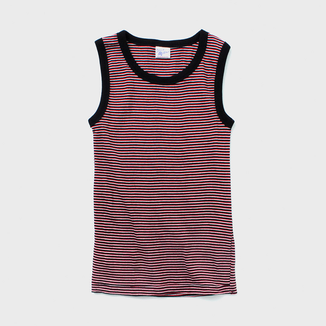 ROBERT P.MILLER（ロバートピーミラー） パネルリブ タンクトップ / ノースリーブ レディース インナー 綿 コットン ボーダー Prib Tanktop