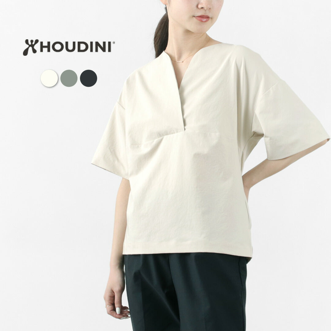 【20％OFF】HOUDINI（フディーニ/フーディニ） コスモ トップ / レディース Tシャツ 半袖 スキッパーシャツ ストレッチ 速乾 日焼け対策 紫外線対策 W’s Cosmo Top 2025年モデル