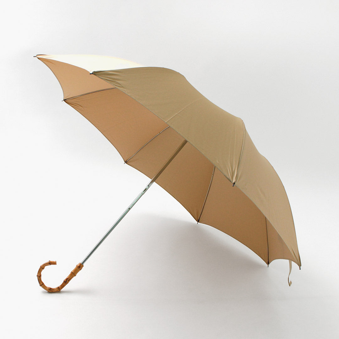 【20％OFF】FOX UMBRELLAS（フォックスアンブレラ） ワンギーハンドル 折りたたみ傘 晴雨兼用 UVカット 遮光 / 無地 日傘 雨具 レディース TL12/Whangee Solid Colour Pe/晴雨兼用(UV)【セール】