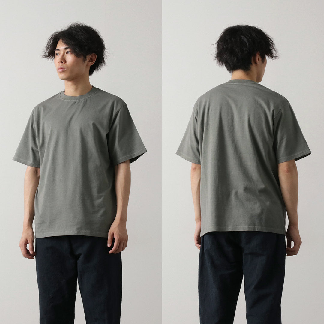 YONETOMI NEW BASIC（ヨネトミニューベーシック） カラー別注 ガーメントダイ パックTシャツ