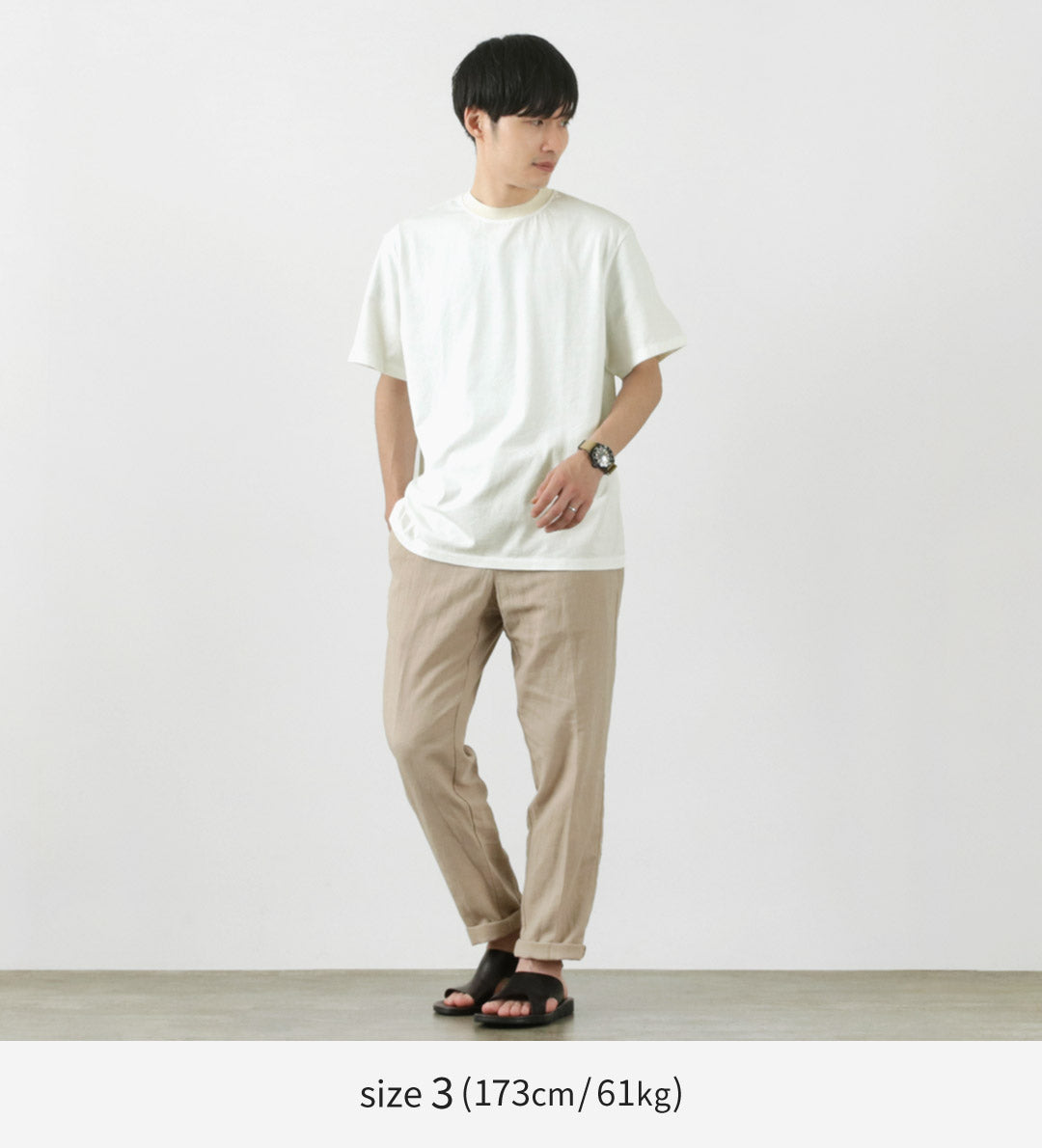 【30％OFF】YONETOMI NEW BASIC（ヨネトミニューベーシック） カラー別注 ガーメントダイ パックTシャツ 2023年モデル