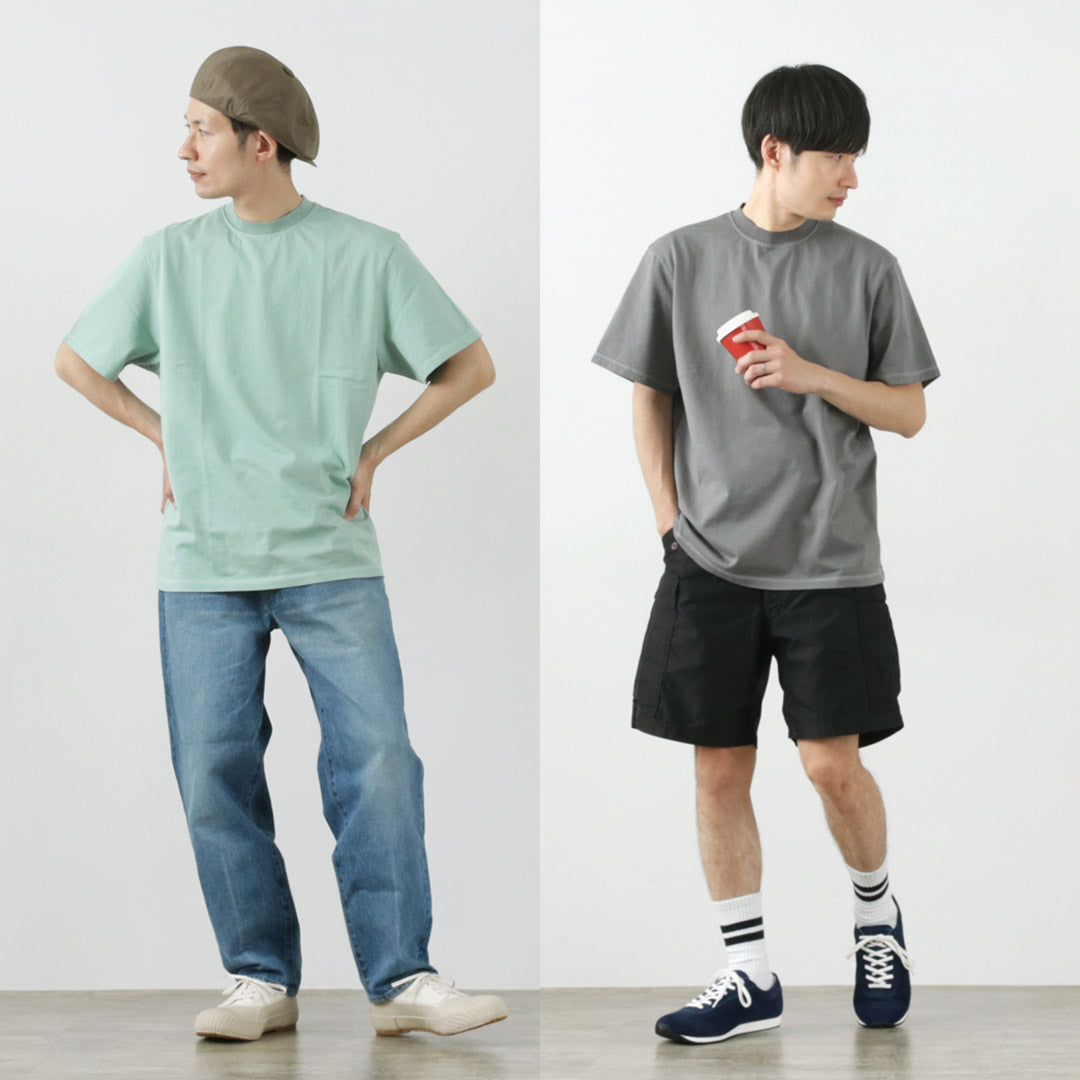 【30％OFF】YONETOMI NEW BASIC（ヨネトミニューベーシック） カラー別注 ガーメントダイ パックTシャツ 2023年モデル