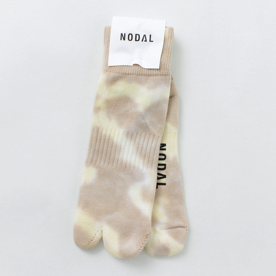 NODAL（ノーダル） タイダイ ソックス / 靴下 足袋型 ショート 短め 柄 綿 ナイロン メンズ レディース 日本製 Tie Dye Socks