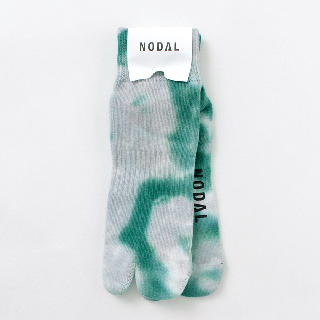 NODAL（ノーダル） タイダイ ソックス / 靴下 足袋型 ショート 短め 柄 綿 ナイロン メンズ レディース 日本製 Tie Dye Socks