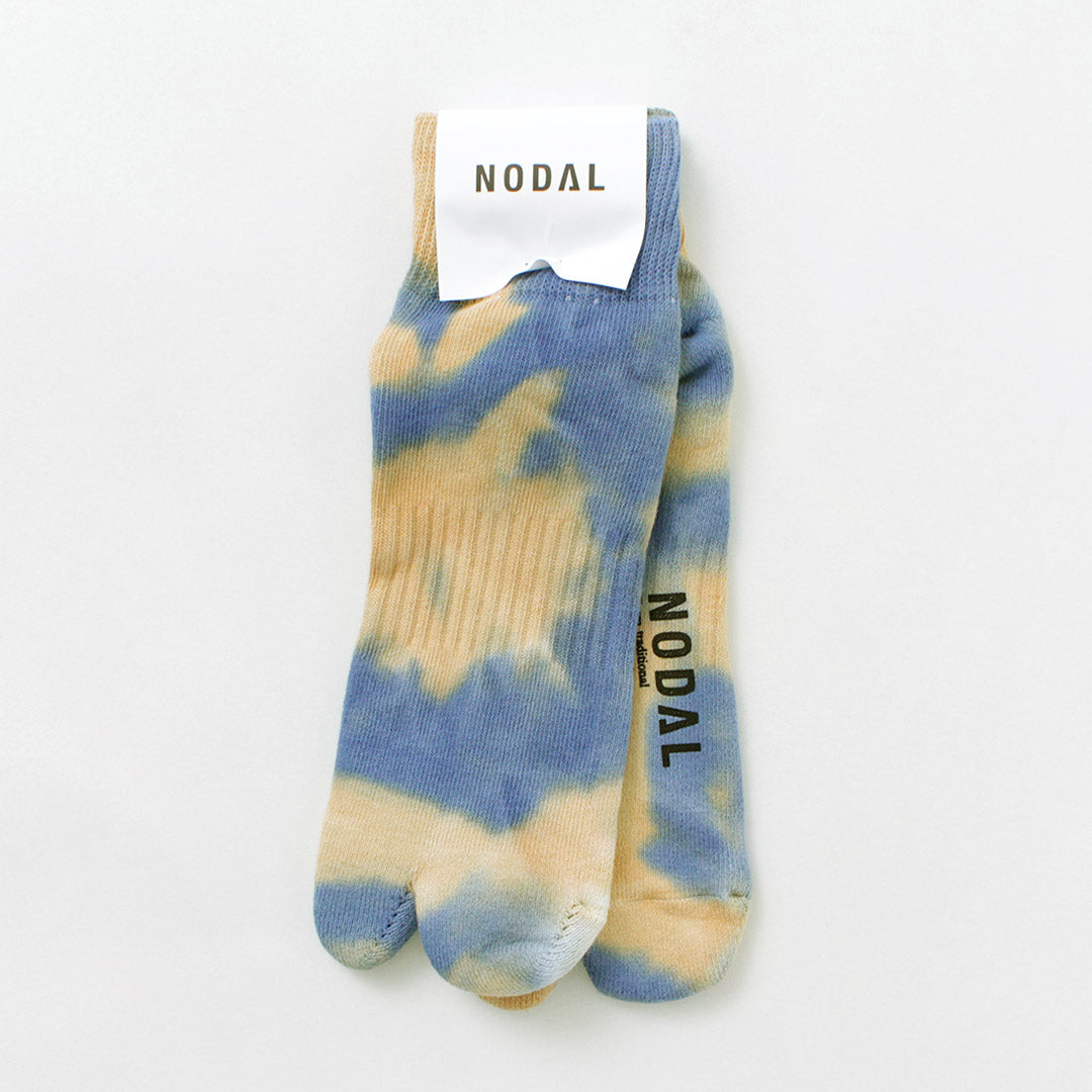 NODAL（ノーダル） タイダイ ソックス / 靴下 足袋型 ショート 短め 柄 綿 ナイロン メンズ レディース 日本製 Tie Dye Socks