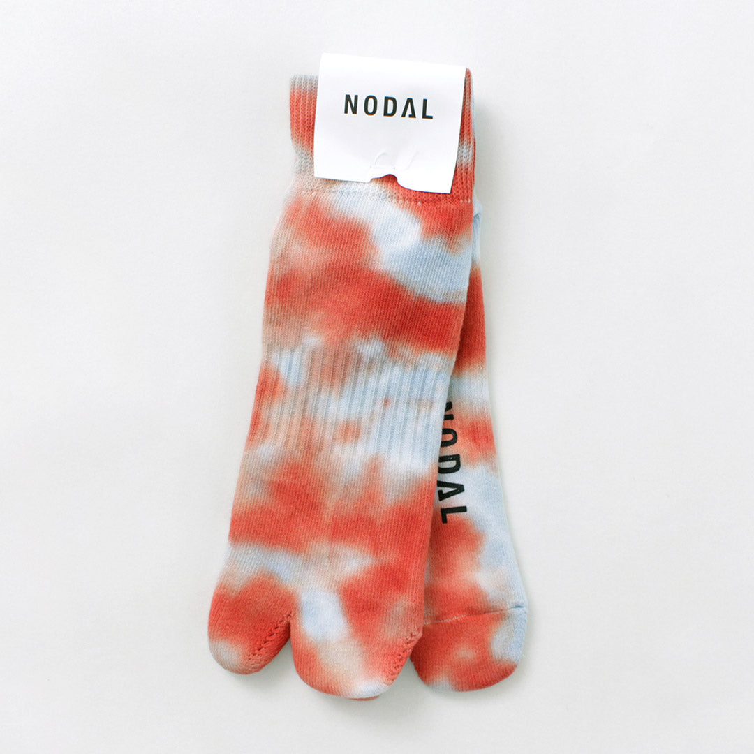 NODAL（ノーダル） タイダイ ソックス / 靴下 足袋型 ショート 短め 柄 綿 ナイロン メンズ レディース 日本製 Tie Dye Socks