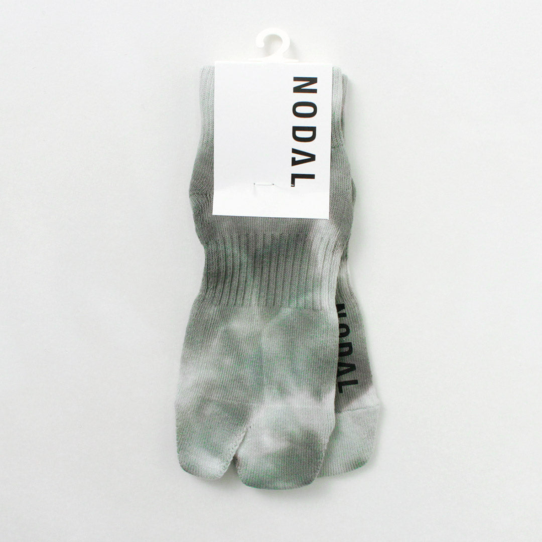 NODAL（ノーダル） タイダイ ソックス / 靴下 足袋型 ショート 短め 柄 綿 ナイロン メンズ レディース 日本製 Tie Dye Socks