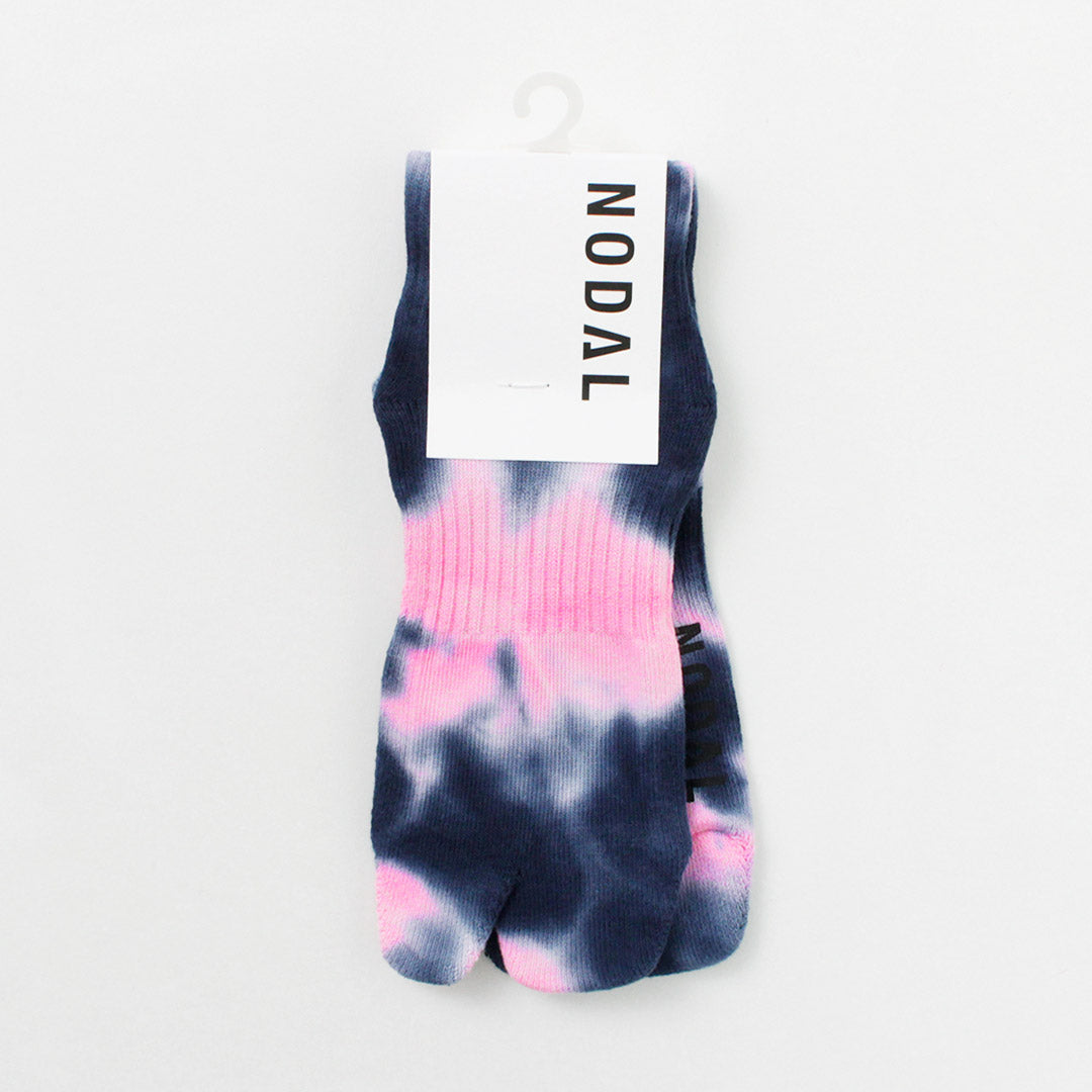 NODAL（ノーダル） タイダイ ソックス / 靴下 足袋型 ショート 短め 柄 綿 ナイロン メンズ レディース 日本製 Tie Dye Socks