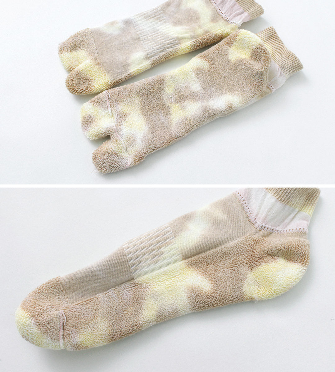 NODAL（ノーダル） タイダイ ソックス / 靴下 足袋型 ショート 短め 柄 綿 ナイロン メンズ レディース 日本製 Tie Dye Socks