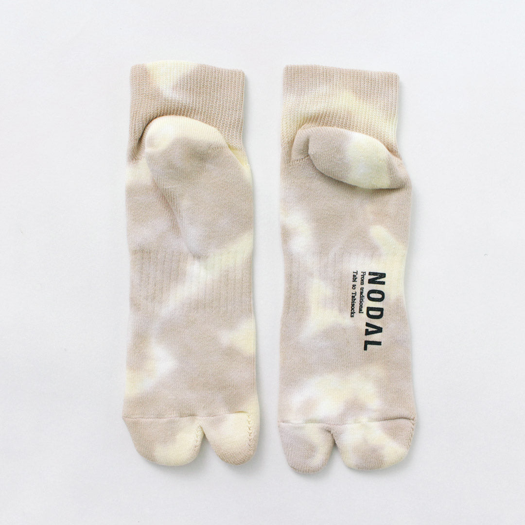 NODAL（ノーダル） タイダイ ソックス / 靴下 足袋型 ショート 短め 柄 綿 ナイロン メンズ レディース 日本製 Tie Dye Socks