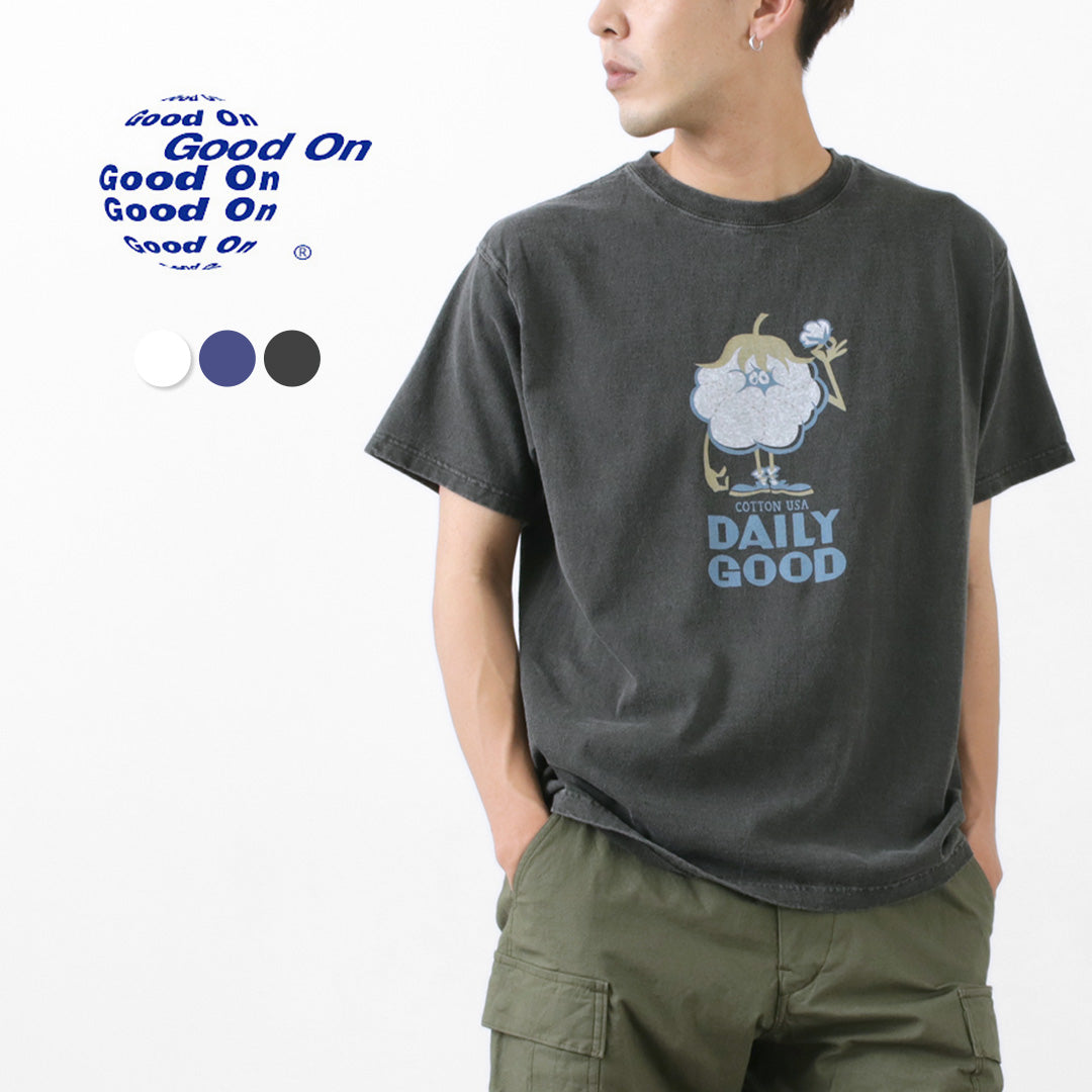GOOD ON（グッドオン） コットン モンスター ショートスリーブ Tシャツ / 半袖 / ピグメントダイ / プリント / メンズ レディース ユニセックス / 綿 コットン / OLSS1231P / COTTON MONSTER SS TEE