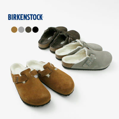 【20％OFFクーポン対象！】BIRKENSTOCK（ビルケンシュトック） ボストン シアリング スエードレザー ファー / サンダル メンズ クロッグ ベロアレザー BOSTON SHEARLING SUEDE LEATHER/FUR クリスマス プレゼント ギフト