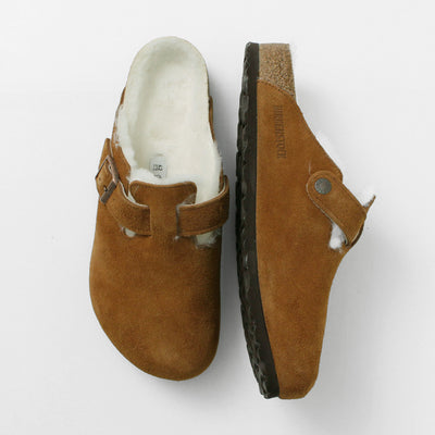 【20％OFFクーポン対象！】BIRKENSTOCK（ビルケンシュトック） ボストン シアリング スエードレザー ファー / サンダル メンズ クロッグ ベロアレザー BOSTON SHEARLING SUEDE LEATHER/FUR クリスマス プレゼント ギフト