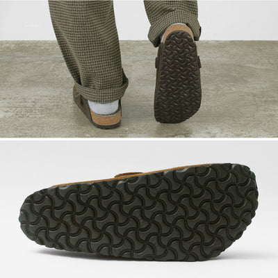 【20％OFFクーポン対象！】BIRKENSTOCK（ビルケンシュトック） ボストン シアリング スエードレザー ファー / サンダル メンズ クロッグ ベロアレザー BOSTON SHEARLING SUEDE LEATHER/FUR クリスマス プレゼント ギフト
