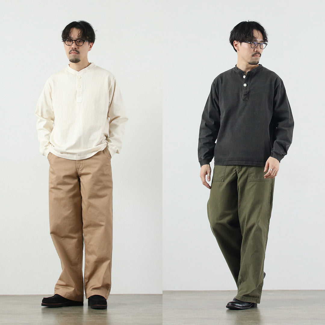 GOOD ON（グッドオン） ロングスリーブ ヘビー ヘンリーTシャツ