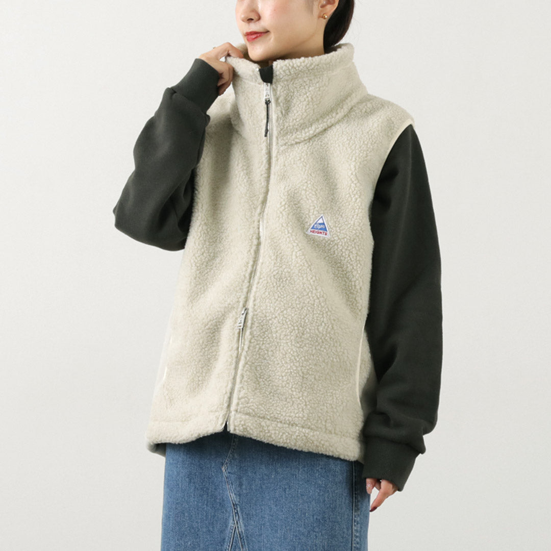 CAPE HEIGHTS（ケープハイツ） ブレイクハート ジレ ボンディング フリースベスト / レディース ボア BREAKHERT I GILET