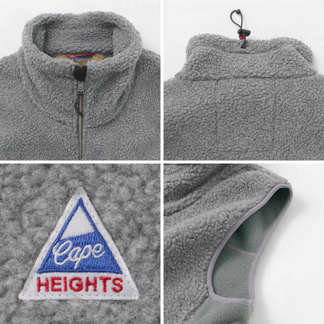 CAPE HEIGHTS（ケープハイツ） ブレイクハート ジレ ボンディング フリースベスト / レディース ボア BREAKHERT I GILET