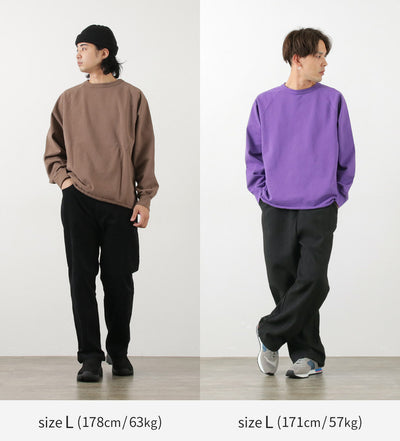 WALLA WALLA SPORT（ワラワラスポーツ） 13oz クルースウェット / トレーナー メンズ レディース ユニセックス ラグラン コットン 綿100％ 日本製 13oz CREW SWEAT SHIRT クリスマス プレゼント ギフト