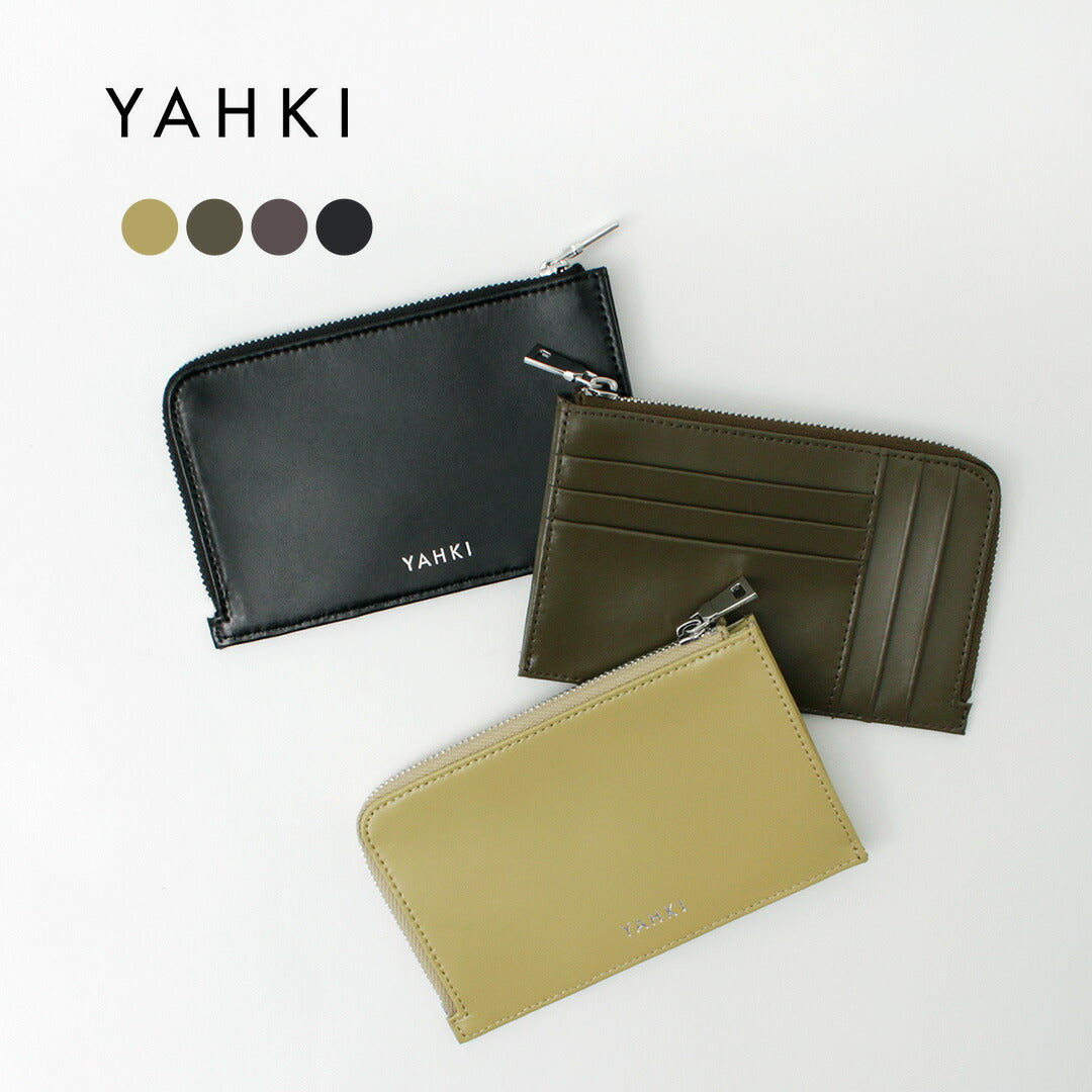 YAHKI（ヤーキ） W FACE フラット ミニウォレット / レディース 財布 カードケース コインケース コンパクト W FACE Flat Mini Wallet