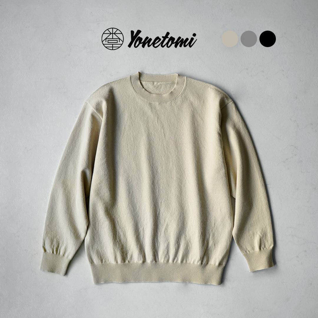 YONETOMI NEW BASIC（ヨネトミニューベーシック） リジッド カシミア ニット プルオーバー 日本製