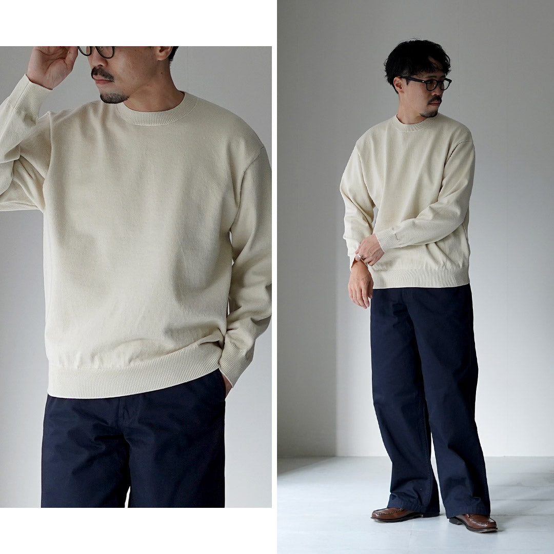 YONETOMI NEW BASIC（ヨネトミニューベーシック） リジッド カシミア ニット プルオーバー 日本製
