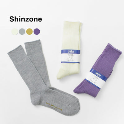 SHINZONE（シンゾーン） ウール リブソックス / レディース 靴下 日本製 18AMSIT54 WOOL RIB SOX クリスマス プレゼント ギフト