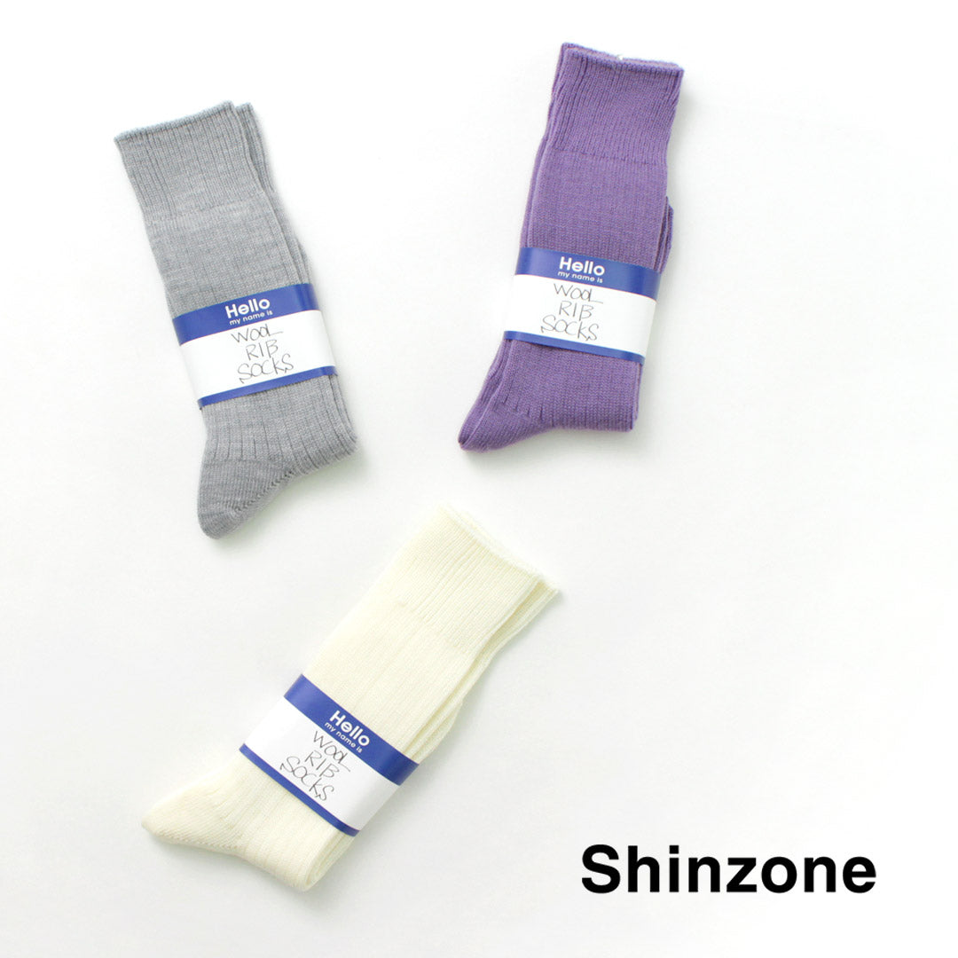 SHINZONE（シンゾーン） ウール リブソックス