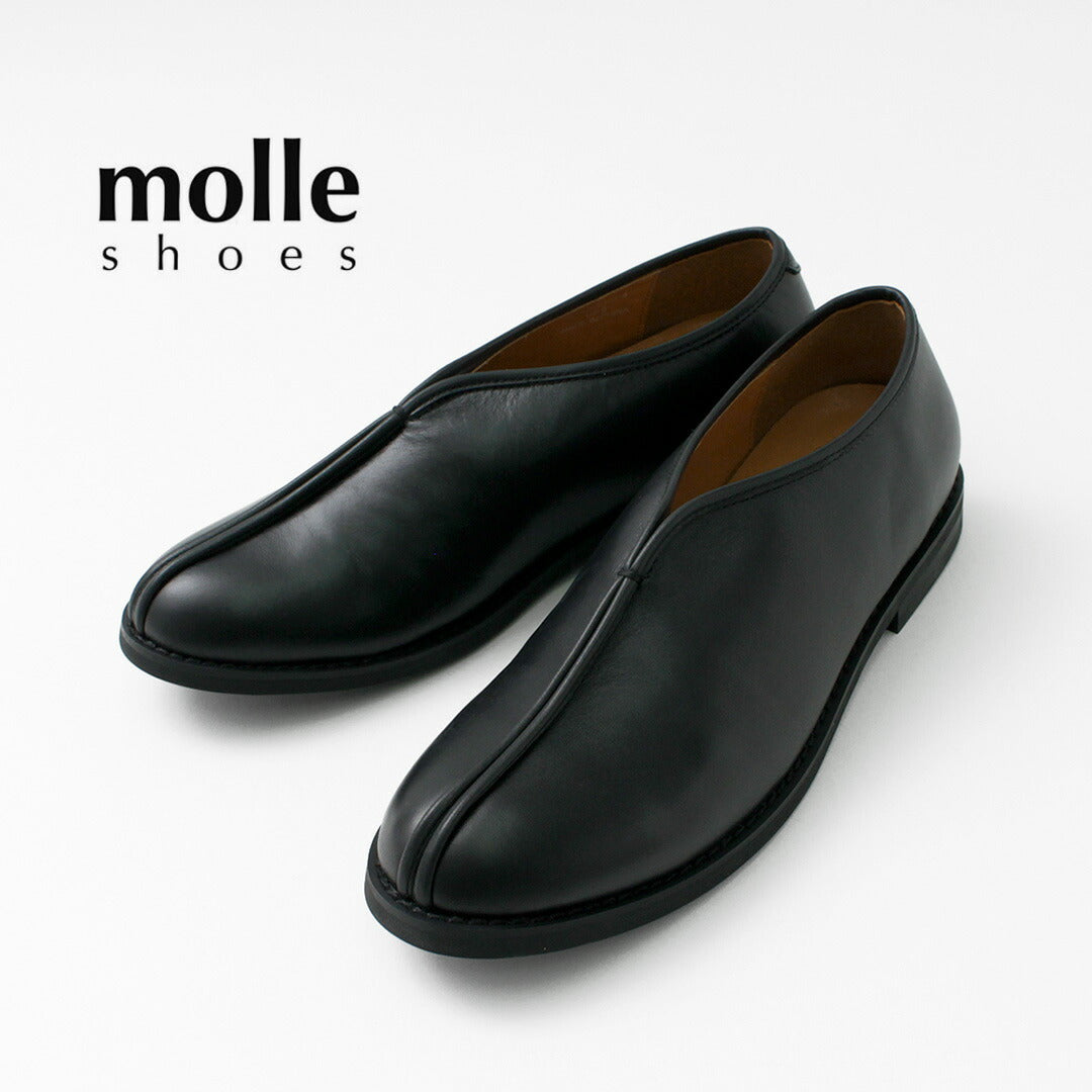 MOLLE SHOES（モールシューズ） カンフー / メンズ レディース  靴 レザーシューズ ブーツ スリッポン ビブラムソール カウレザー 牛革 KUNG-FU