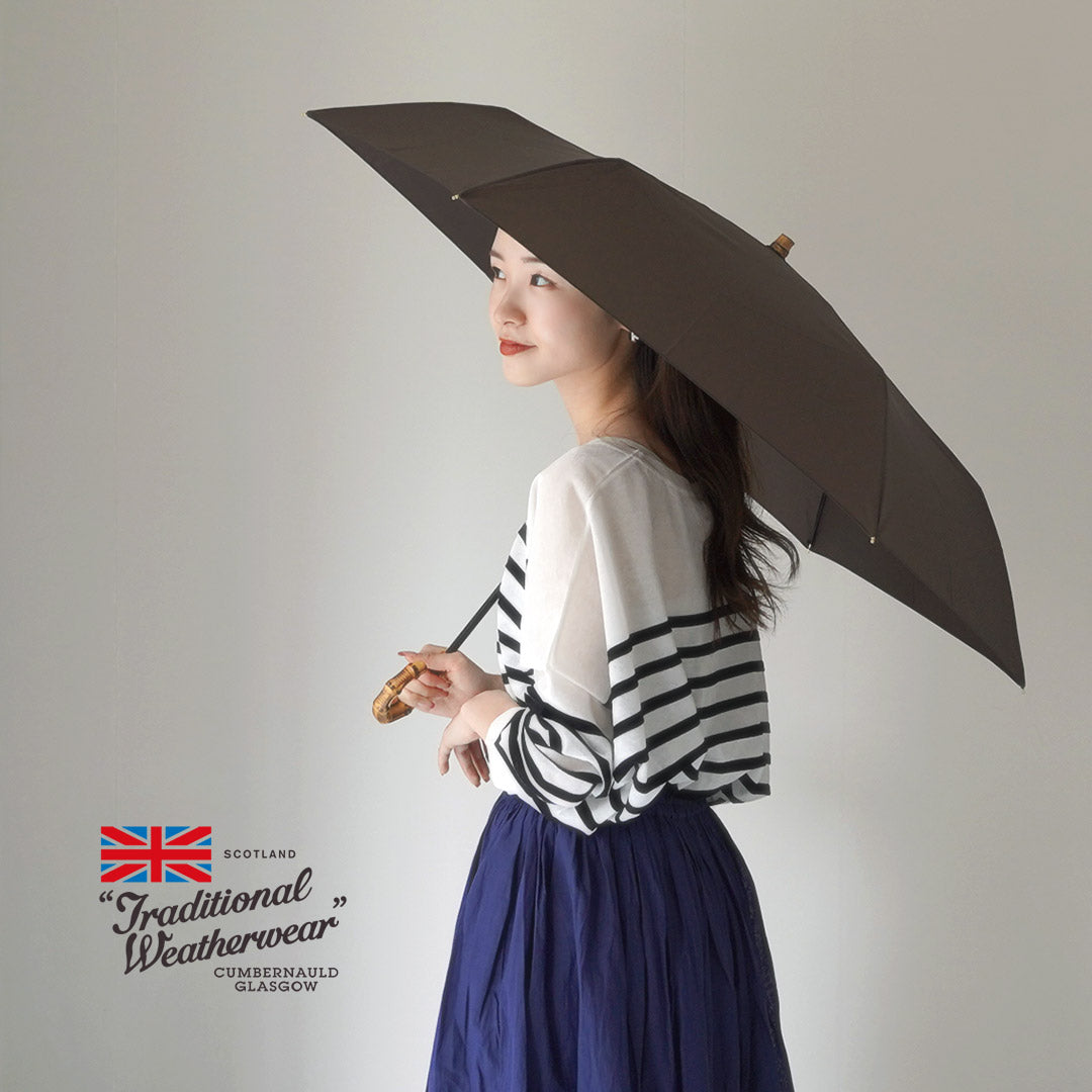 TRADITIONAL WEATHERWEAR（トラディショナル ウェザーウェア） フォールディング バンブー ミニ / 折りたたみ傘 晴雨兼用 日傘 雨具 UVカット レディース FOLDING BAMBOO MINI