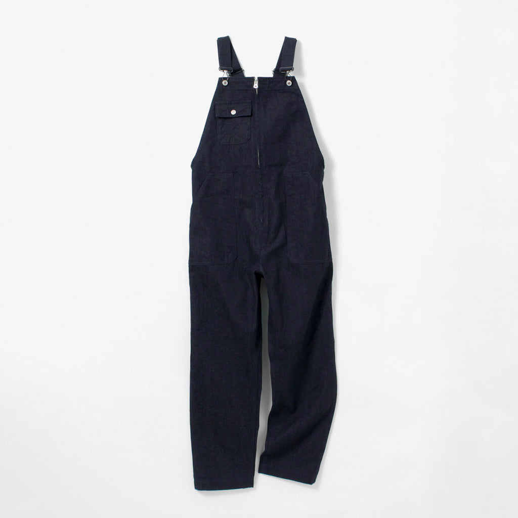 FOB FACTORY（F.O.Bファクトリー） F0517 デニムオーバーオール　ワンウォッシュ / メンズ ボトムス サロペット 日本製 つなぎ  DENIM OVERALL