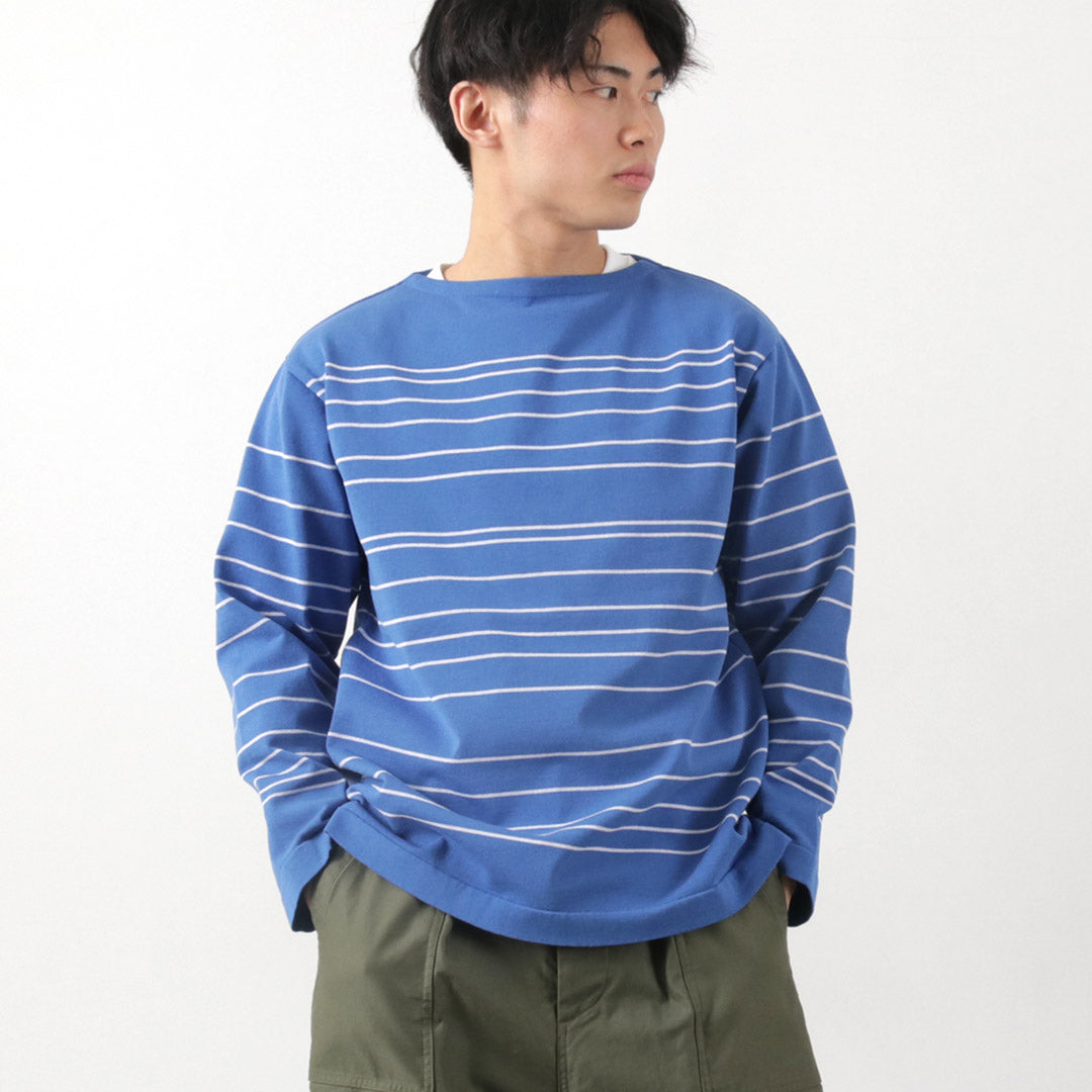 FUJITO（フジト） バスクシャツ Pablo / メンズ カットソー ロンT ボーダー ボートネック 日本製 Basque Shirt Pablo