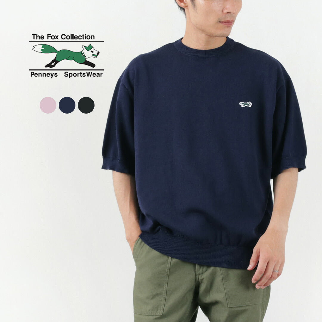 【30％OFF】THE FOX（ザ フォックス） フォックス ニット クルーTシャツ