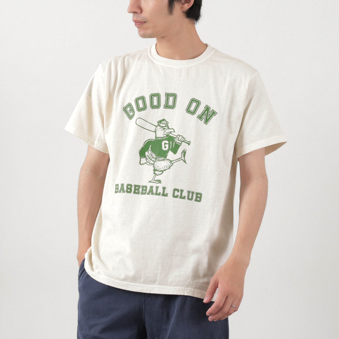 【30％OFF】GOOD ON（グッドオン） ベースボール クラブ ショートスリーブ Tシャツ / メンズ レディース ユニセックス 半袖 プリント 日本製 アメリカ製 OLSS1255P【セール】