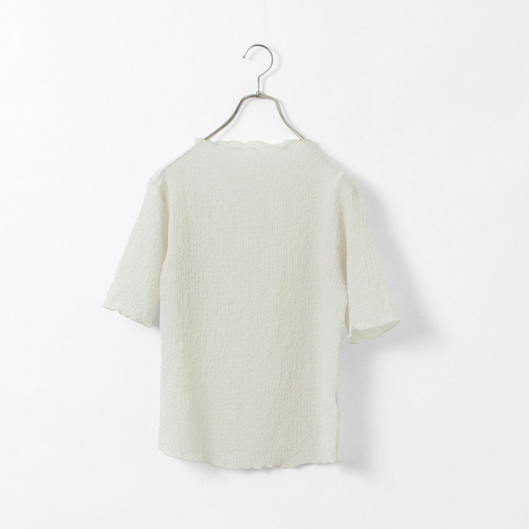 【20％OFF】WHYTO.（ホワイト） シアサッカー ブラウス 2023年モデル