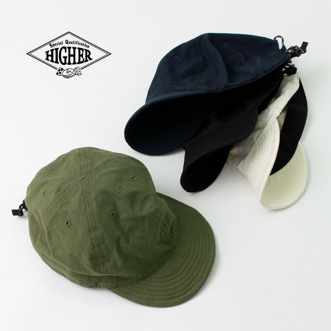 HIGHER（ハイアー） ターキッシュ オーガニックコットン リップストップ キャップ