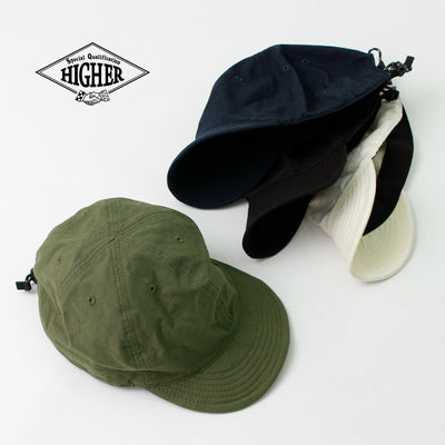 HIGHER（ハイヤー） ターキッシュ オーガニックコットン リップストップ キャップ / メンズ レディース ユニセックス 帽子 綿 コットン TURKISH ORG COTTON RIPSTOP CAP