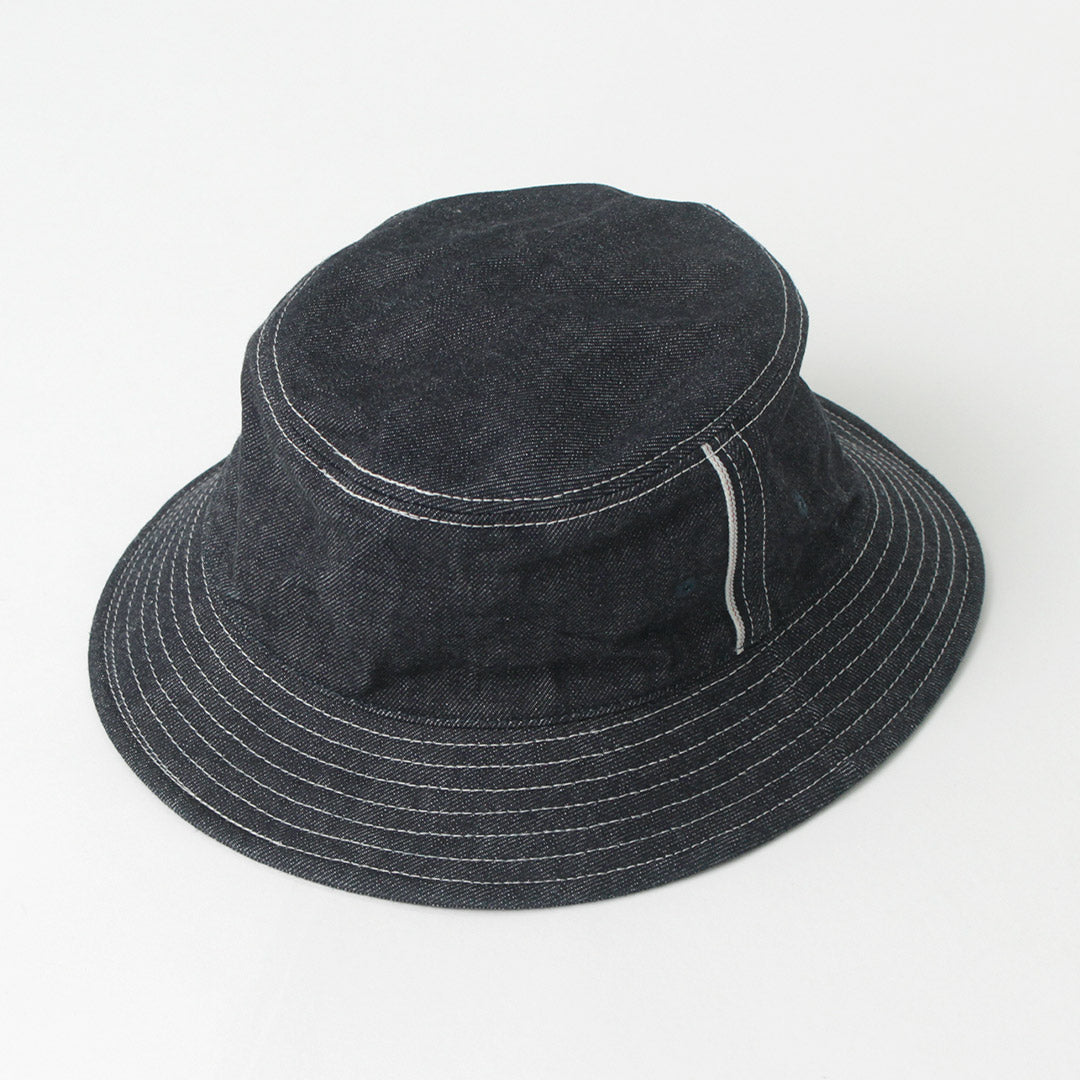 HIGHER（ハイアー） 別注 セルヴィッチデニム バケットハット / メンズ 帽子 綿 コットン バケハ 日本製 SELVEDGE DENIM BUCKET HAT