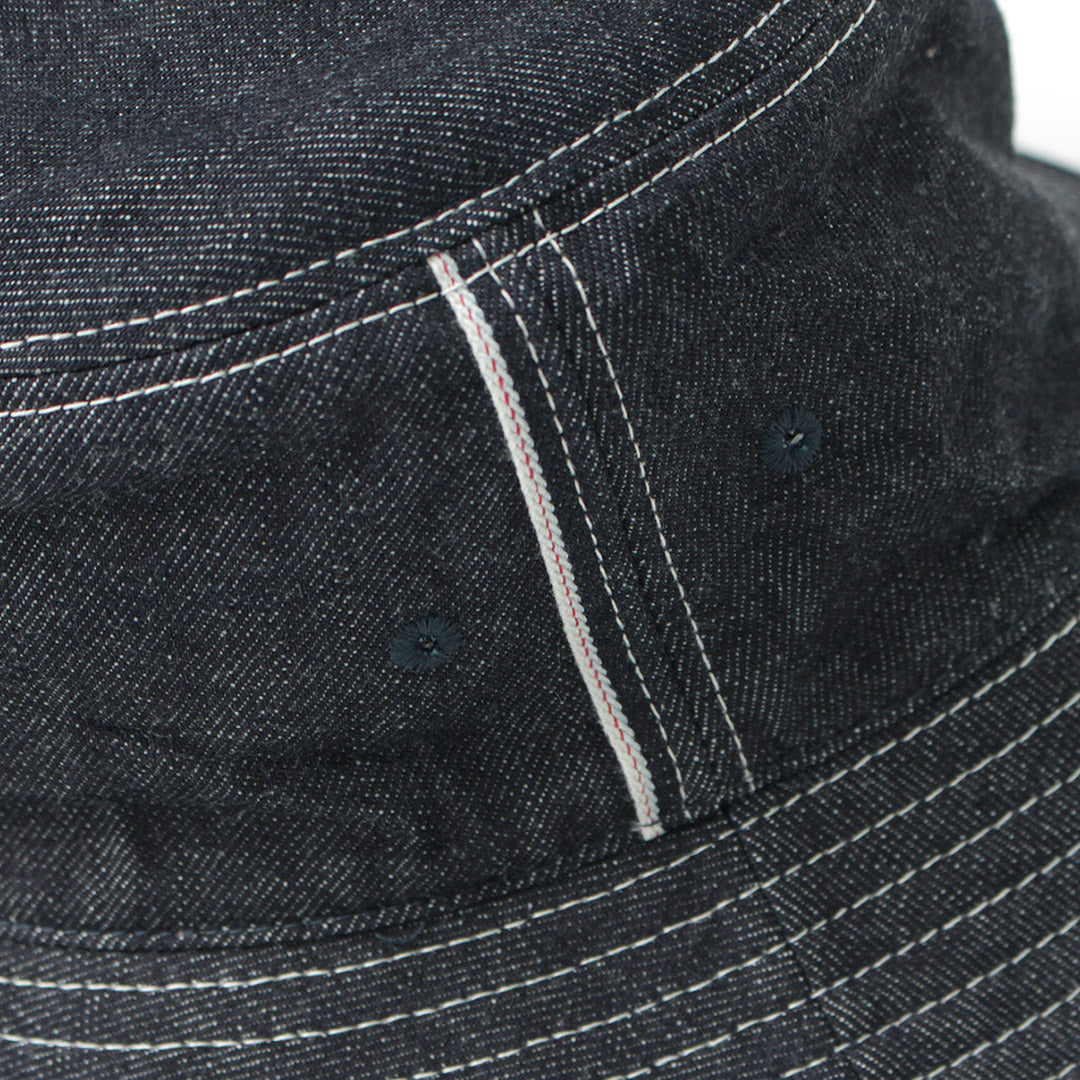 HIGHER（ハイアー） 別注 セルヴィッチデニム バケットハット / メンズ 帽子 綿 コットン バケハ 日本製 SELVEDGE DENIM BUCKET HAT