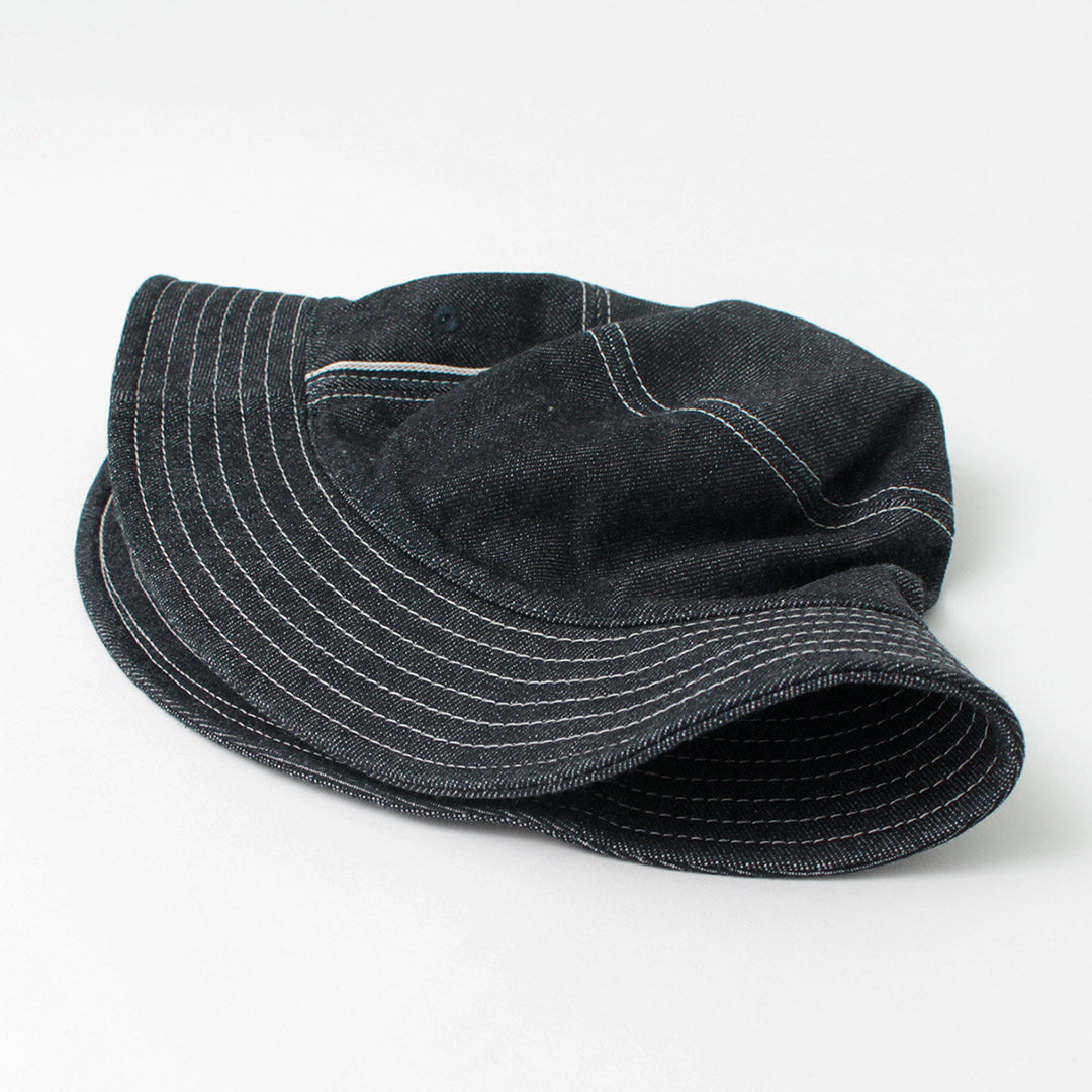 HIGHER（ハイアー） 別注 セルヴィッチデニム バケットハット / メンズ 帽子 綿 コットン バケハ 日本製 SELVEDGE DENIM BUCKET HAT