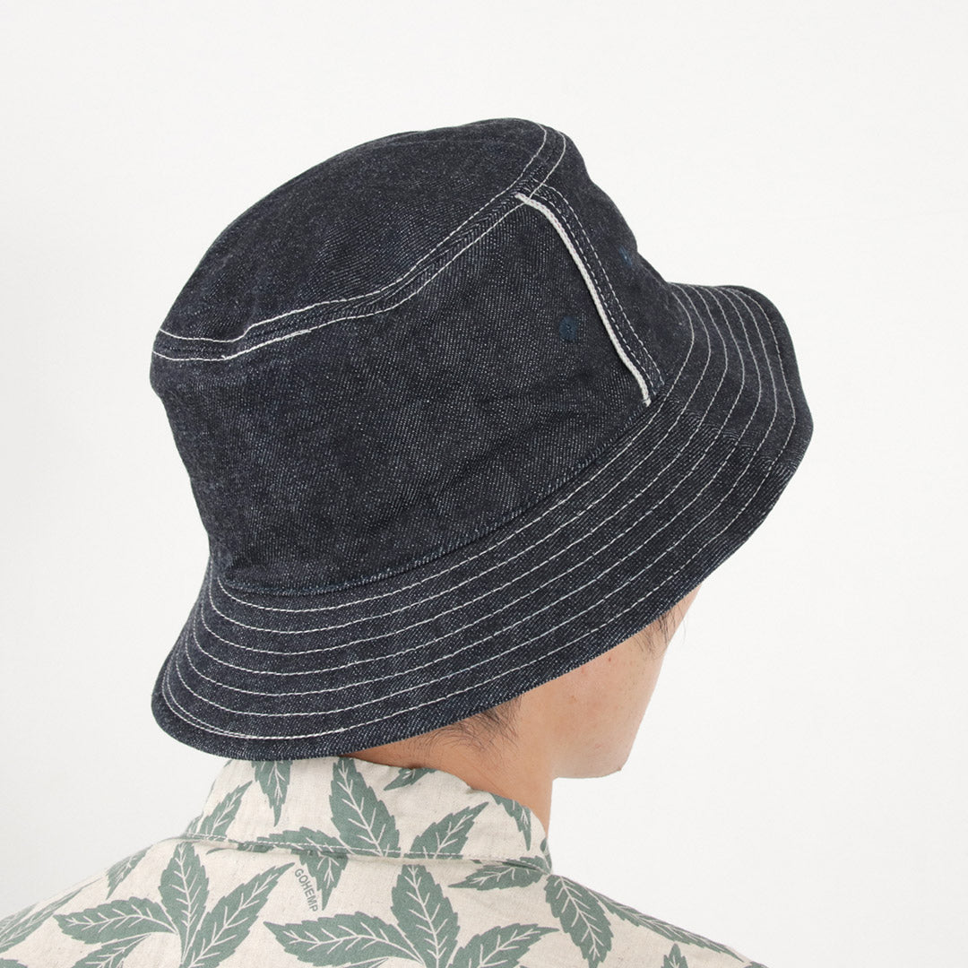 HIGHER（ハイアー） 別注 セルヴィッチデニム バケットハット / メンズ 帽子 綿 コットン バケハ 日本製 SELVEDGE DENIM BUCKET HAT