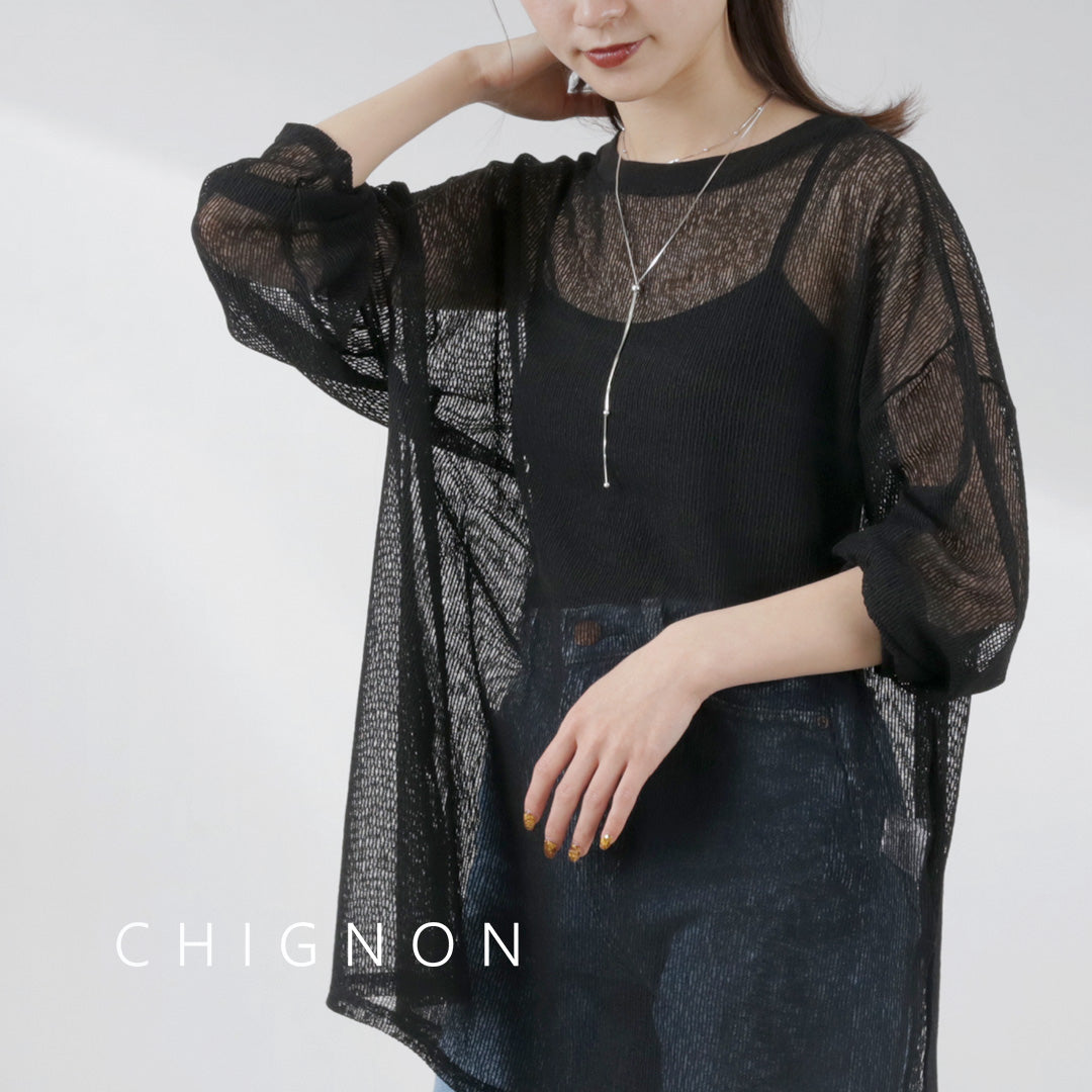 CHIGNON（シニヨン） シアーストライプPO