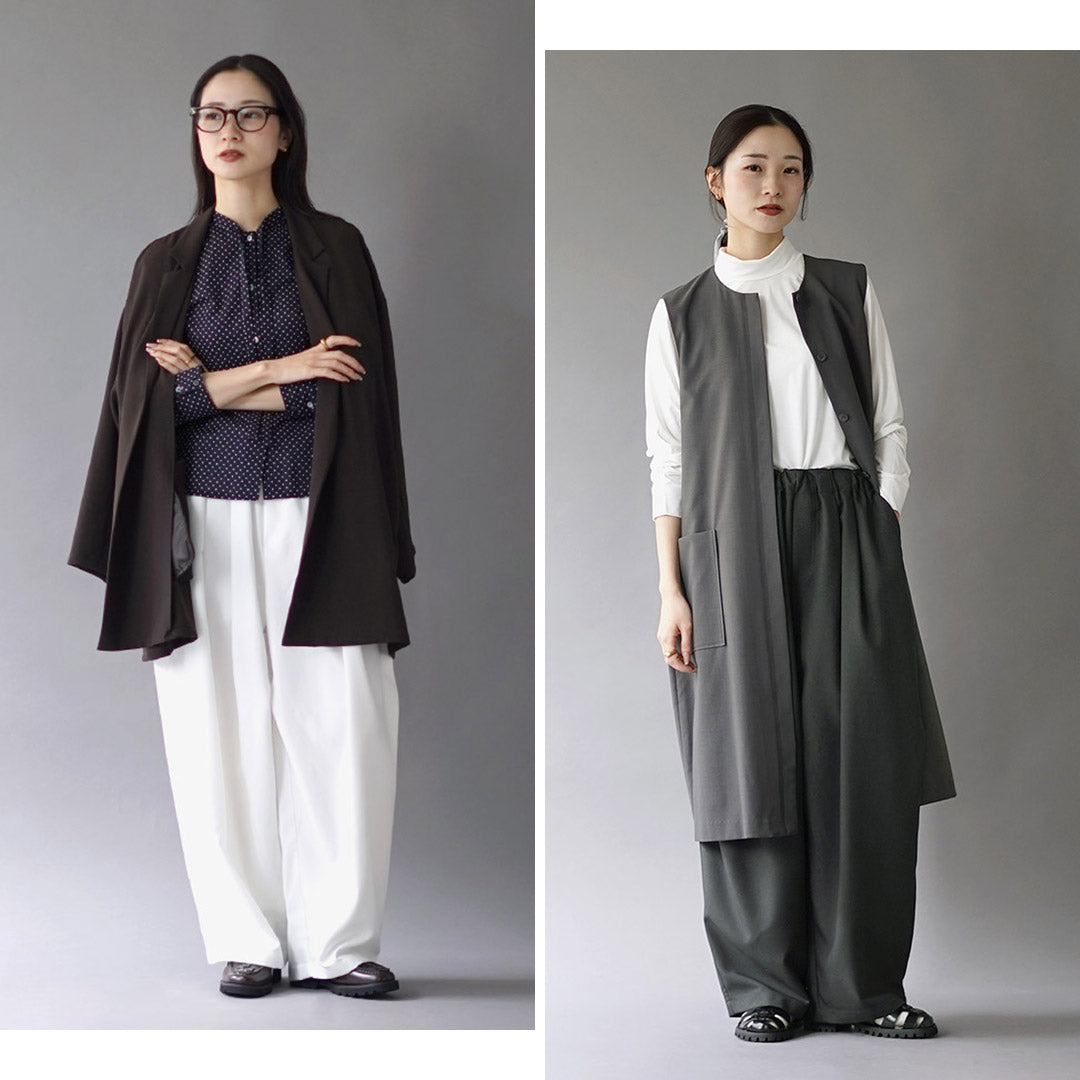 mizuiro ind（ミズイロインド） ワイド カーゴ パンツ 日本製