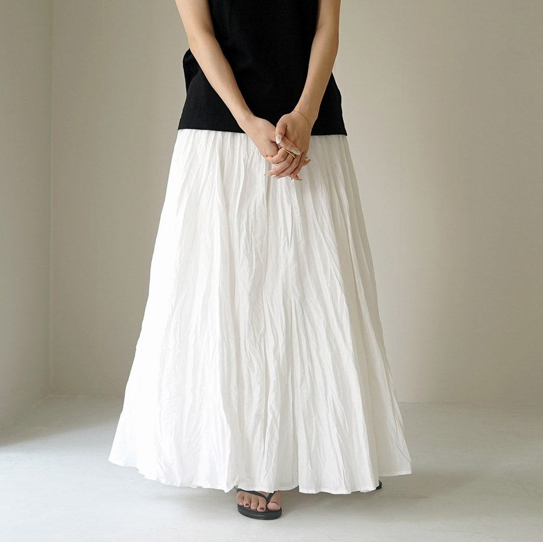 現行品 mizuiro ind ミズイロインド ボリュームフレアスカート mizuiro ind（ミズイロインド） ボリューム フレア スカート