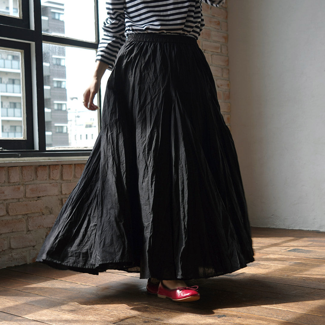 現行品 mizuiro ind ミズイロインド ボリュームフレアスカート mizuiro ind（ミズイロインド） ボリューム フレア スカート