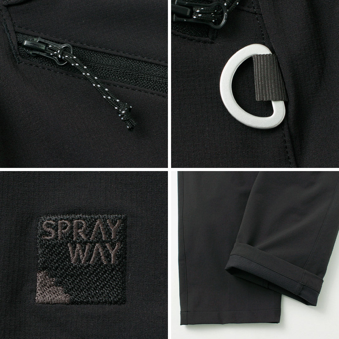 SPRAY WAY（スプレイウェイ） コンパス ヴェルサ パンツ / 防風 防水 伸縮 アウトドア トレッキング メンズ COMPASS VERSA PANTS