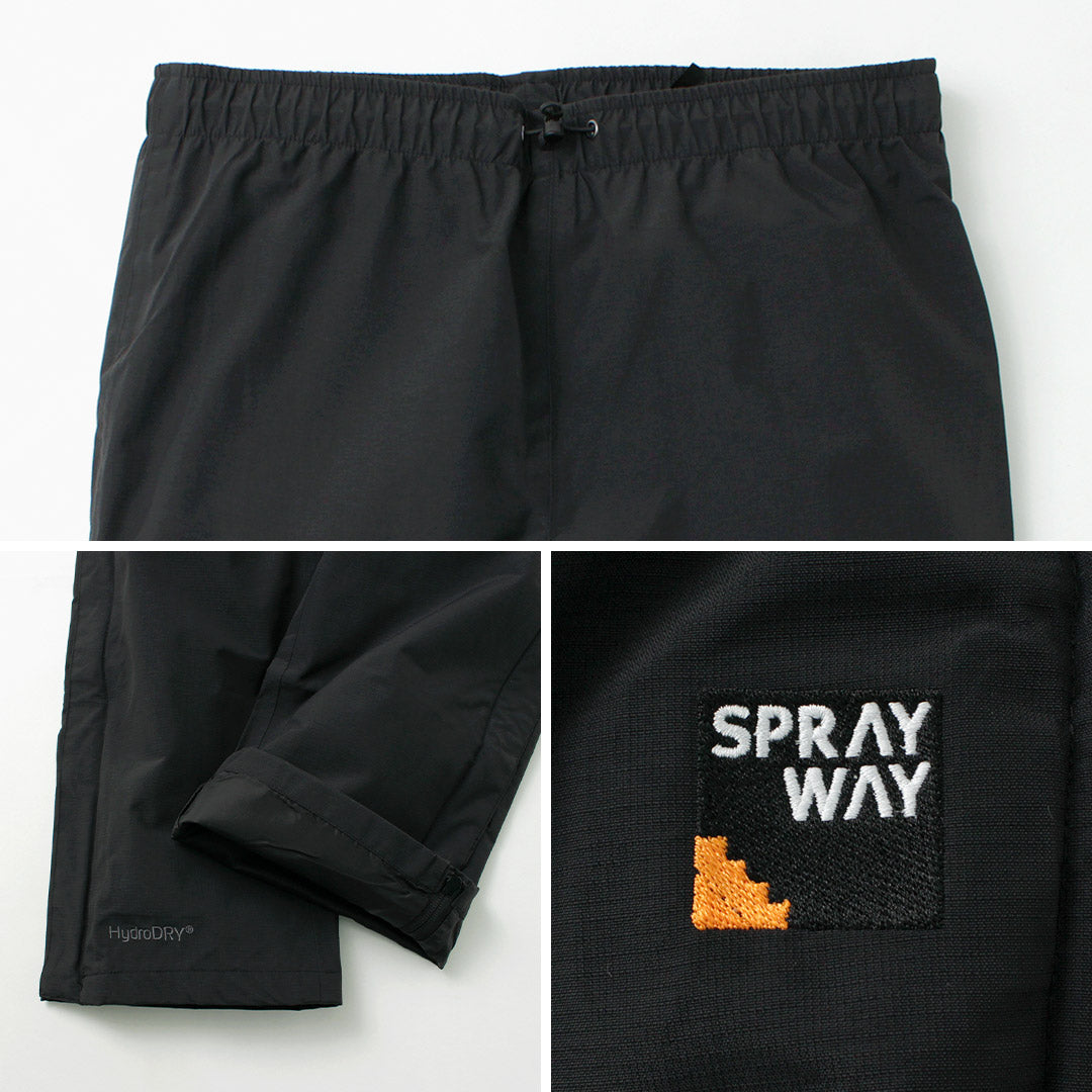 SPRAY WAY（スプレイウェイ） ウォーキング エム レインパンツ / 防風 防水 防寒 オーバーパンツ アウトドア トレッキング WALKING M RAIN PANTS