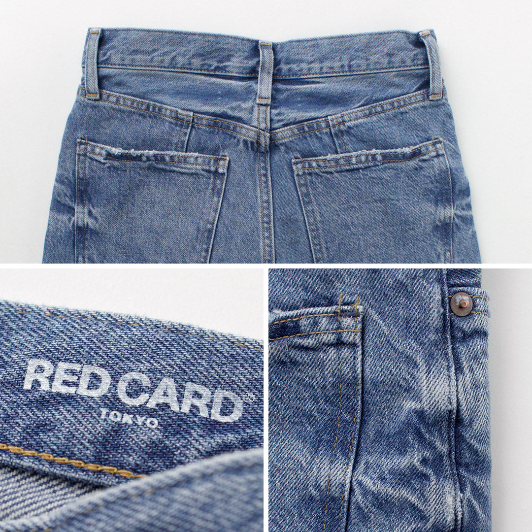 【30％OFF】RED CARD（レッドカード） Fusion ルーズテーパード ジーンズ / レディース ボトムス パンツ デニム 日本製 Fusion Loose Tapered Jeans【セール】