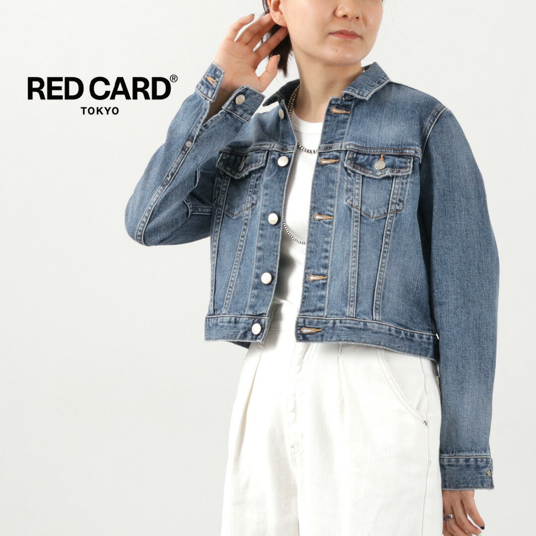 RED CARD レッドカード  デニムジャケット Gジャン 美品 未使用Gジャン/デニムジャケット